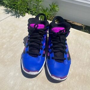 Purple pink and black Jordan’s